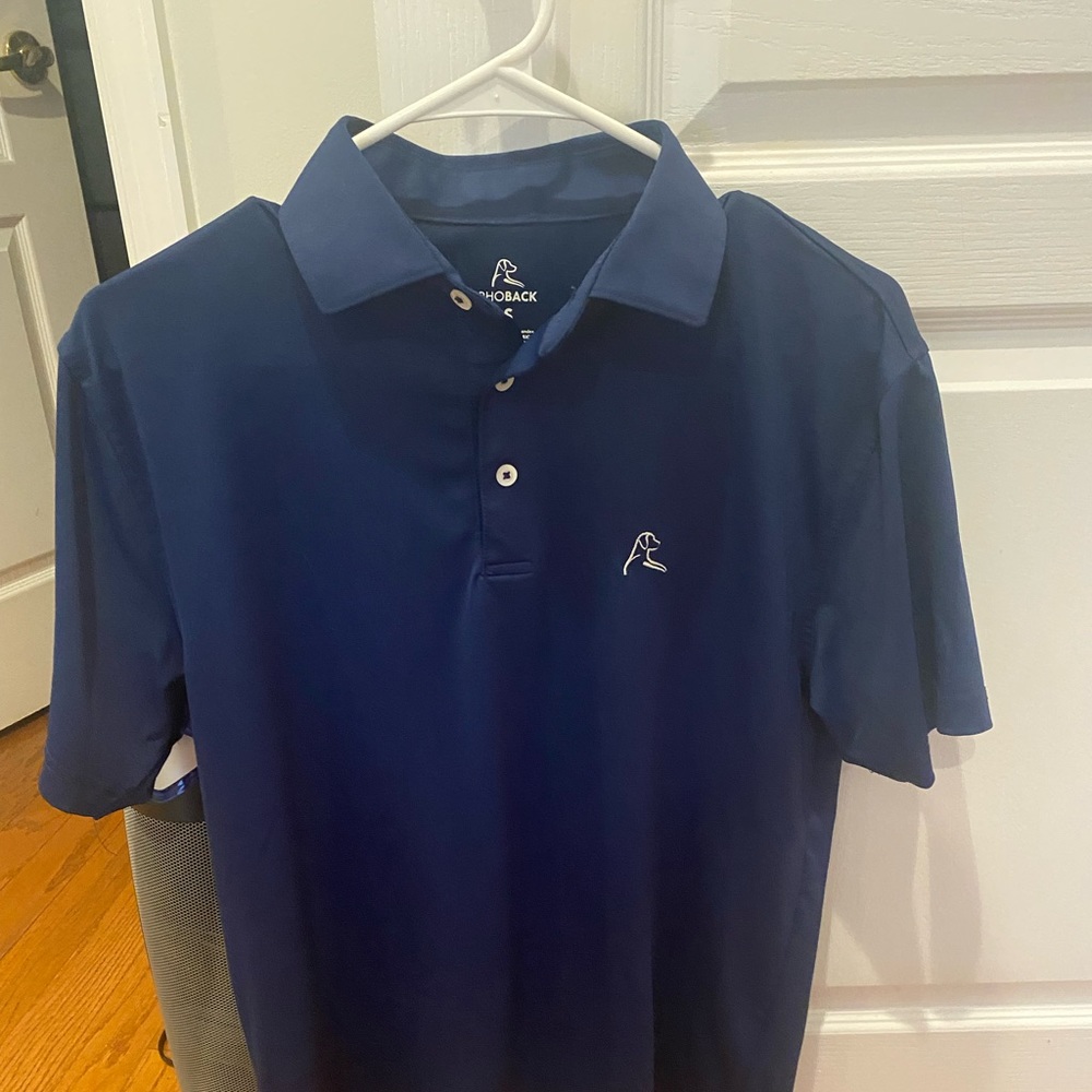 Rhoback Navy Blue Polo- Size small